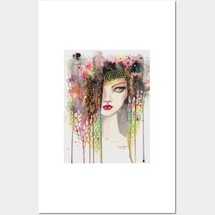 Secrets - Gypsy Woman - Modern Art Portrait - Fantasy Painting by Molly Harrison Posters and Art